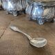 Set of 4 antique silver salt cellars