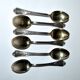 DEETJEN Lot of 6 silver-plated metal moka teaspoons Louis XV Rocaille no. 25