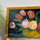 Large flower bouquet painting