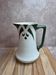 Vintage Art Deco toilet jug – Green and gold geometric design – Vintage vase