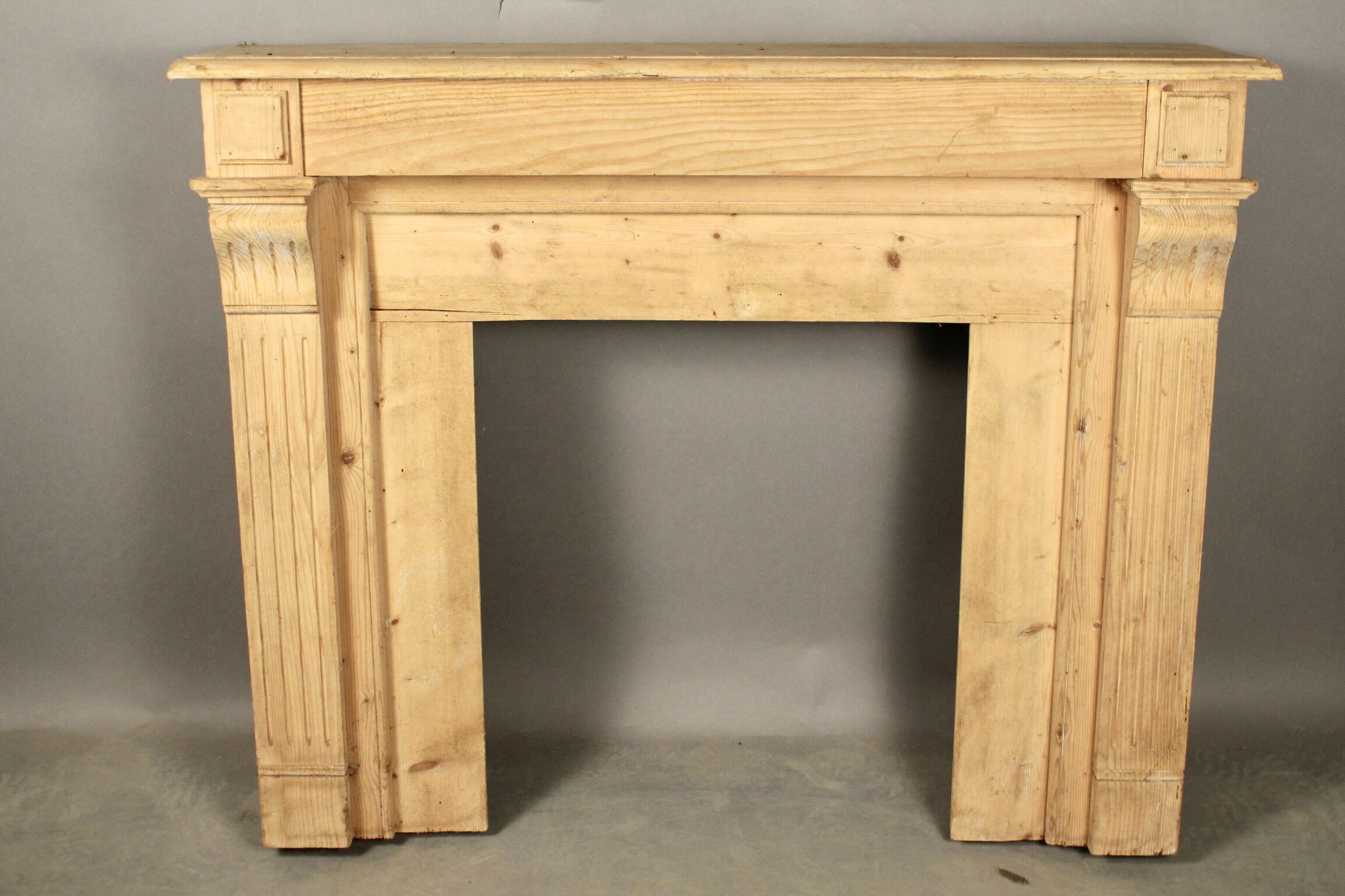 Pine fireplace