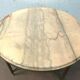 Louis XVI style pedestal table in brass and marble XX century