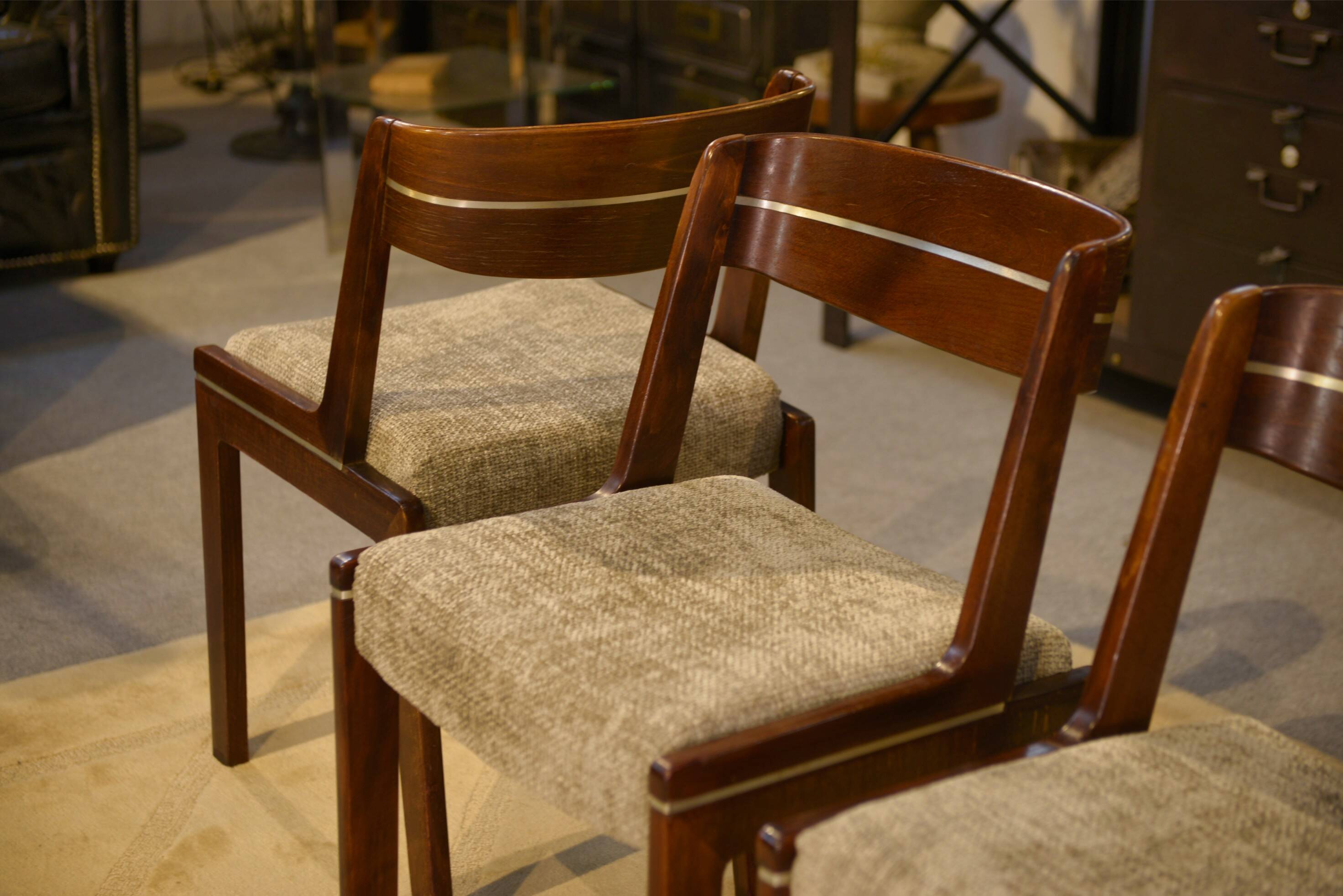 Set of 4 Scandinavian chairs from the 1960s.
