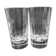 2 Christofle crystal glasses