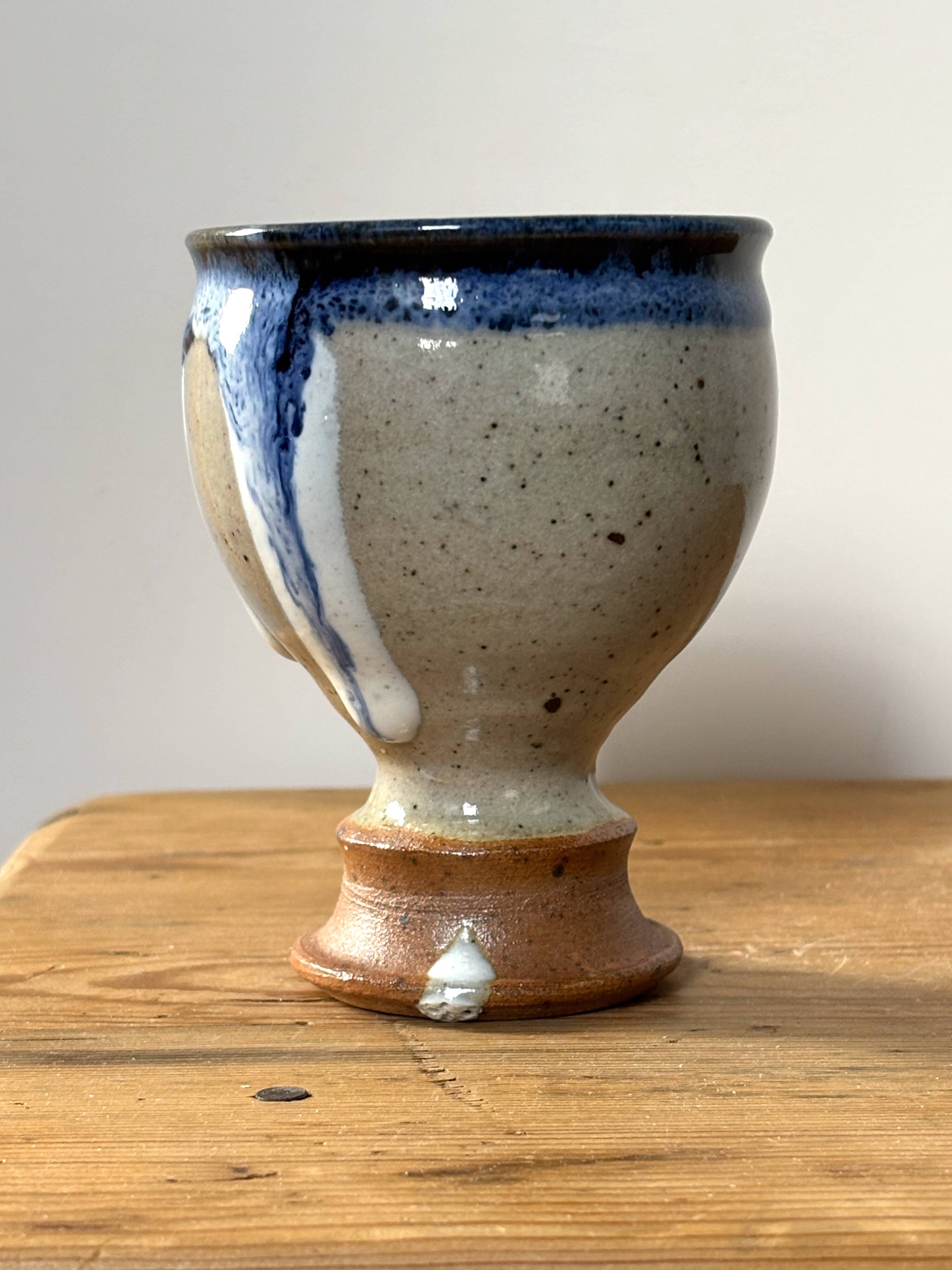 Glazed ceramic chalice