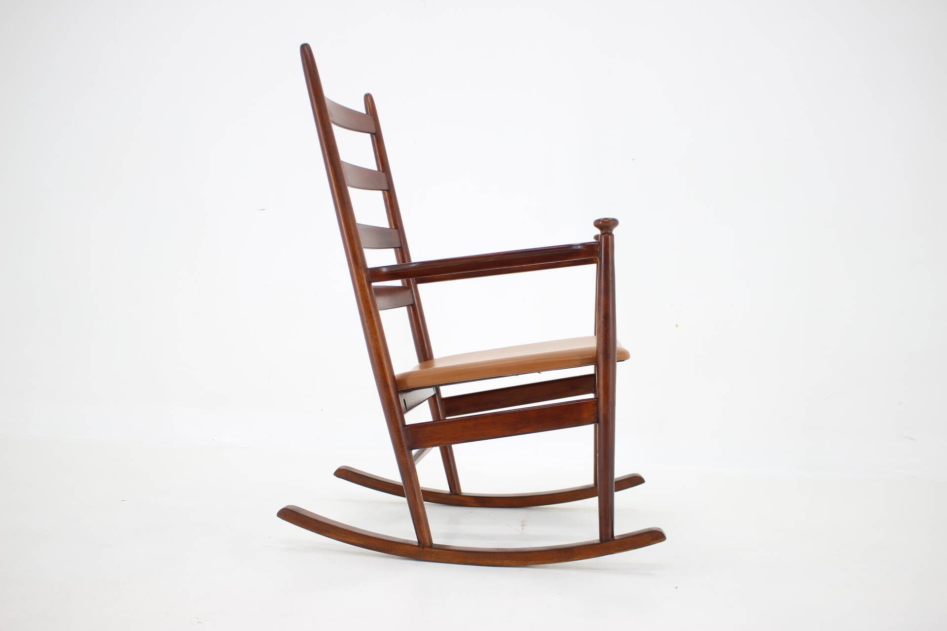 Niels Eilersen Beech Rocking Chair, Denmark 1960s