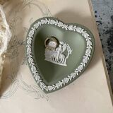 Heart-shaped pocket tray Wegwood in green jasper