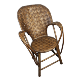 Chestnut armchair double arm