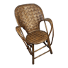 Fauteuil en châtaignier bras double