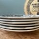 Box of 6 dessert plates in Gien earthenware, "the language of flowers"