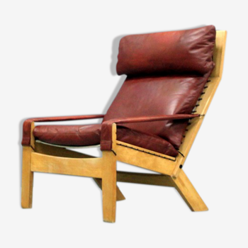 Fauteuil cuir 1960