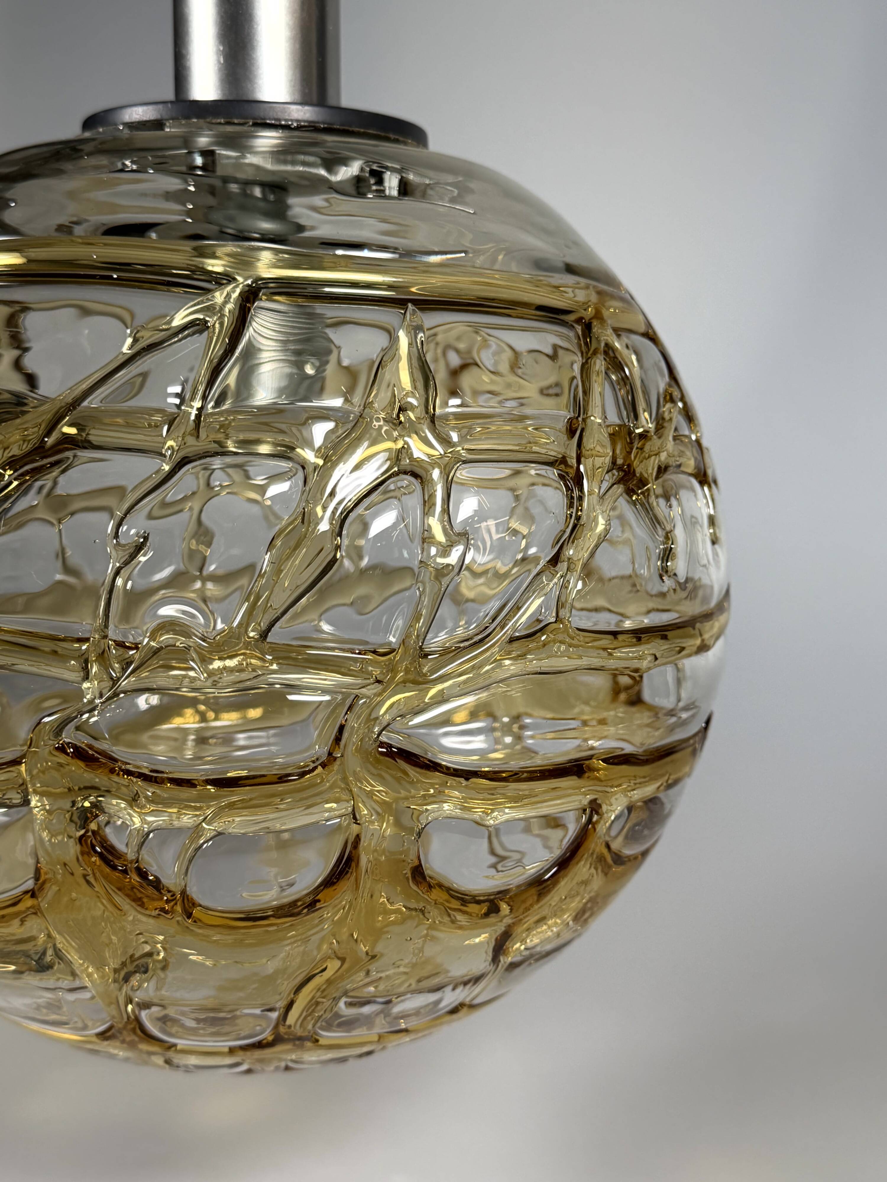 1960s 1970s Globe Ceiling Pendant Lamp by Doria Leuchten Germany