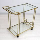 Mid-Century Modern Italian Brass Bar Cart, 1970s