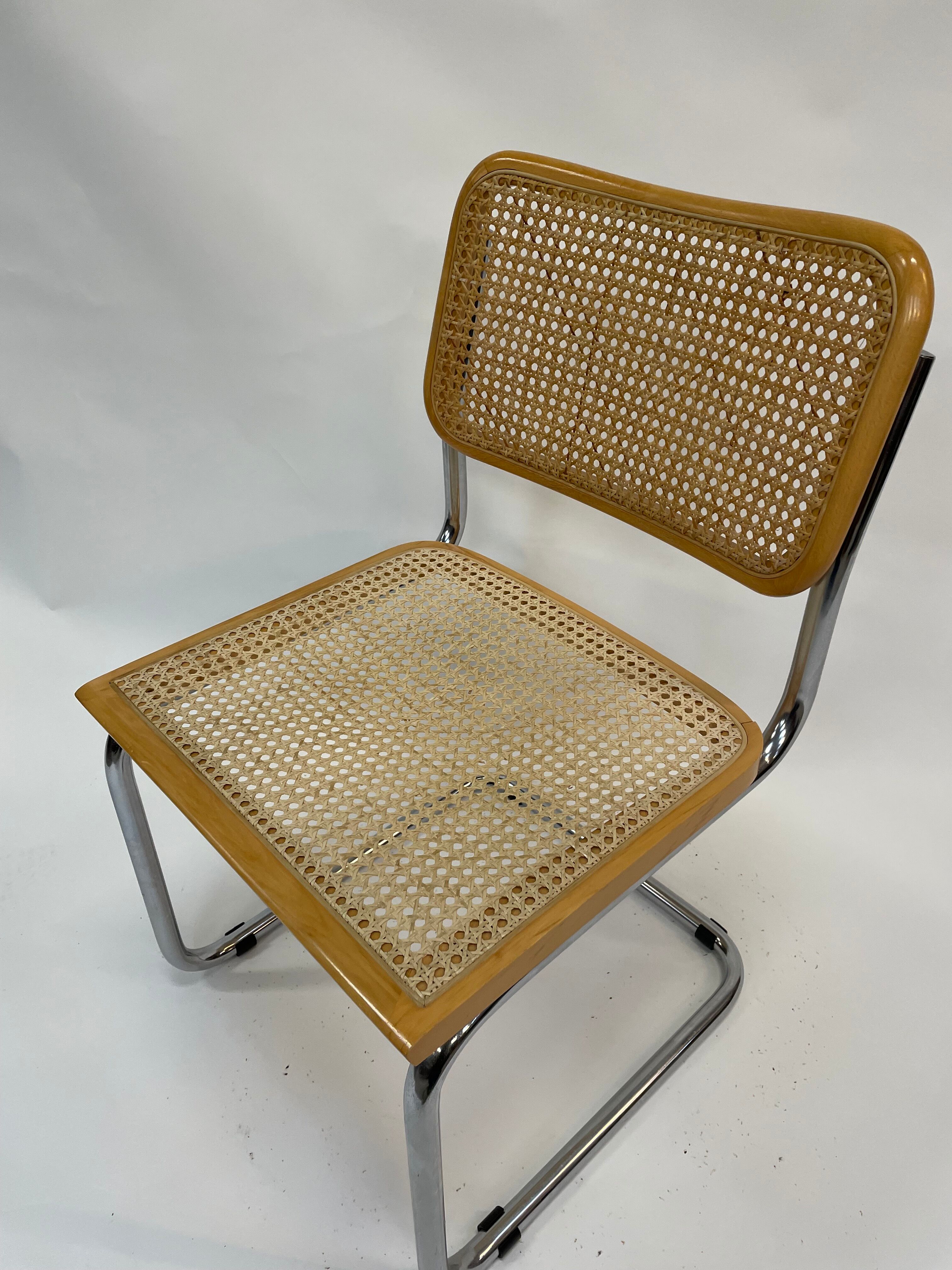 Cesca design chair b32 model in chrome