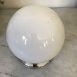 Opaline and chrome ceiling