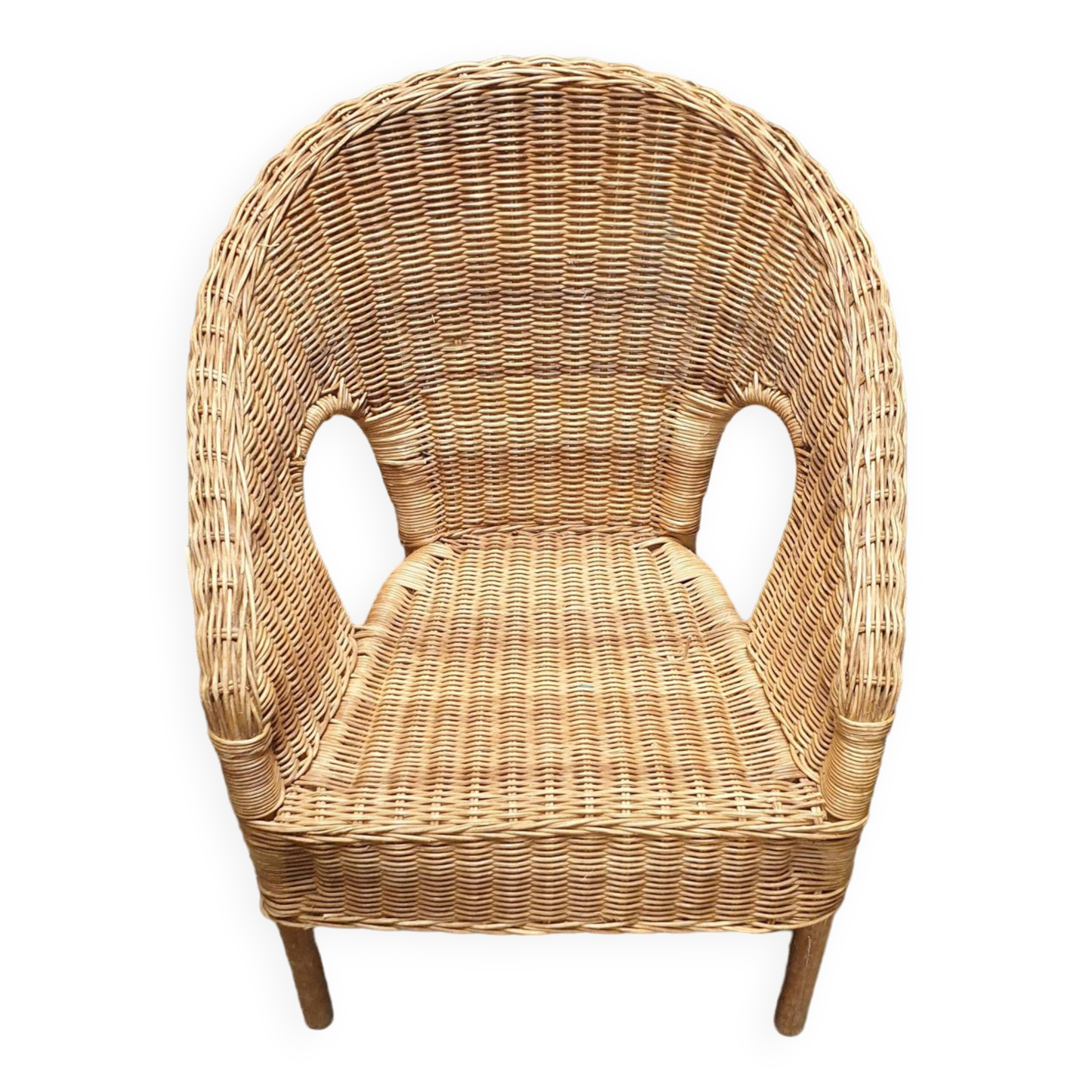 Children's rattan armchair