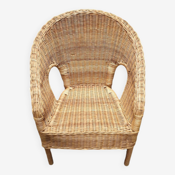 Children's rattan armchair