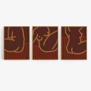 Set of 3 female giclee prints