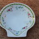 Shell-shaped soap holder, Limoges porcelain, "Poe" model