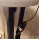Pied de lampe en bronze