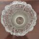 Chiseled glass vase roses pattern