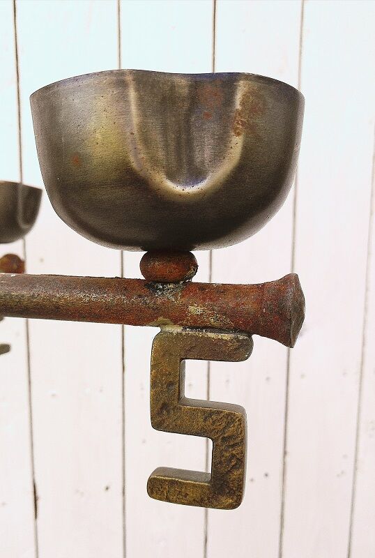 Wrought iron lamp, weather vane, Marolles workshop, Jean Touret