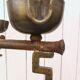 Wrought iron lamp, weather vane, Marolles workshop, Jean Touret