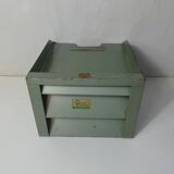 Ancien trieur de documents en métal ouest bureau
