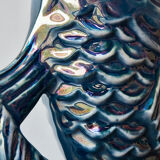 Blue lustre porcelain fish jug