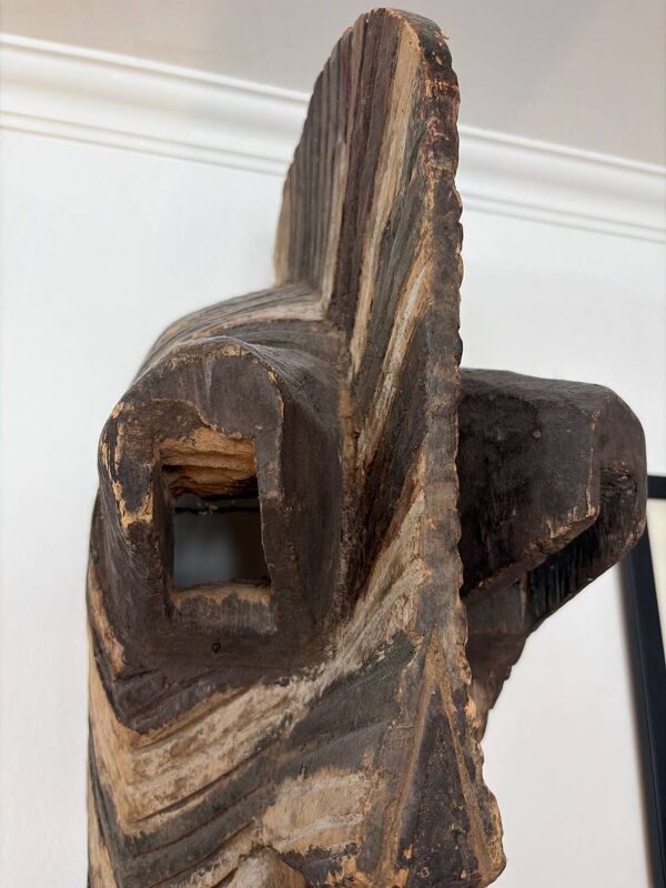 Objet décoration africain masque en bois