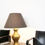 Neoclassical brass lamp large format design italy