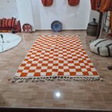 Handmade wool Berber rug 250x150 cm