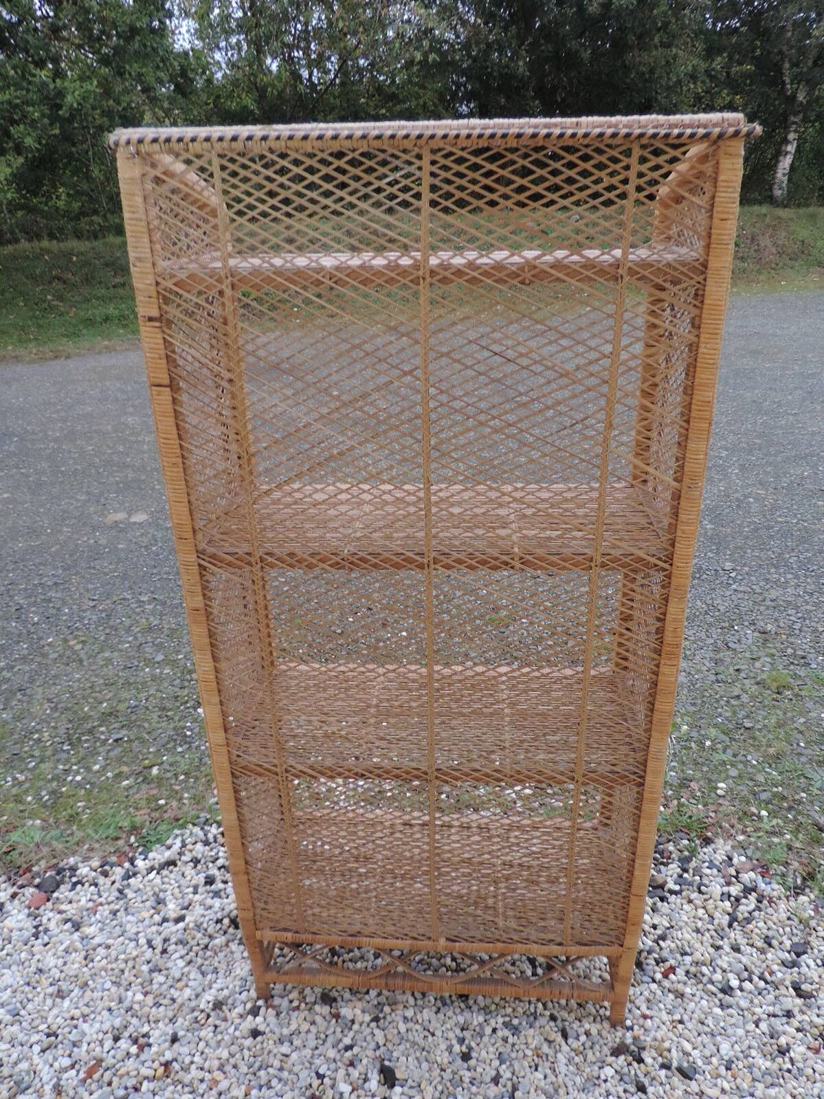 Rattan shelf