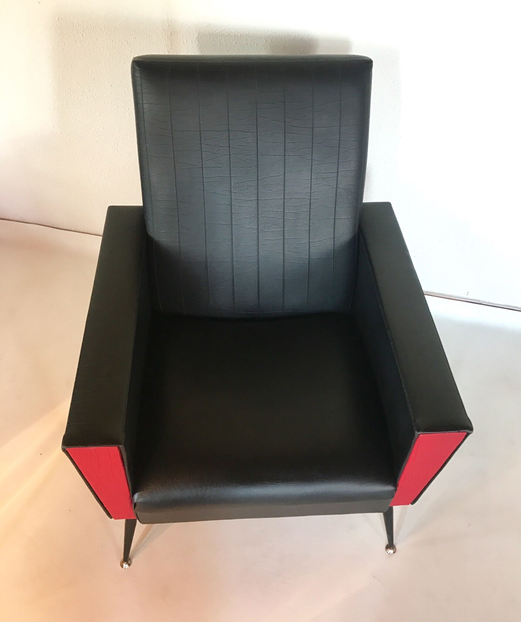 Leatherette armchair 50s 60s