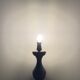 Turned wooden lamp foot