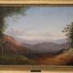 Vue panoramique de Naples, peinture à l'huile sur toile, Italie 19e siècle