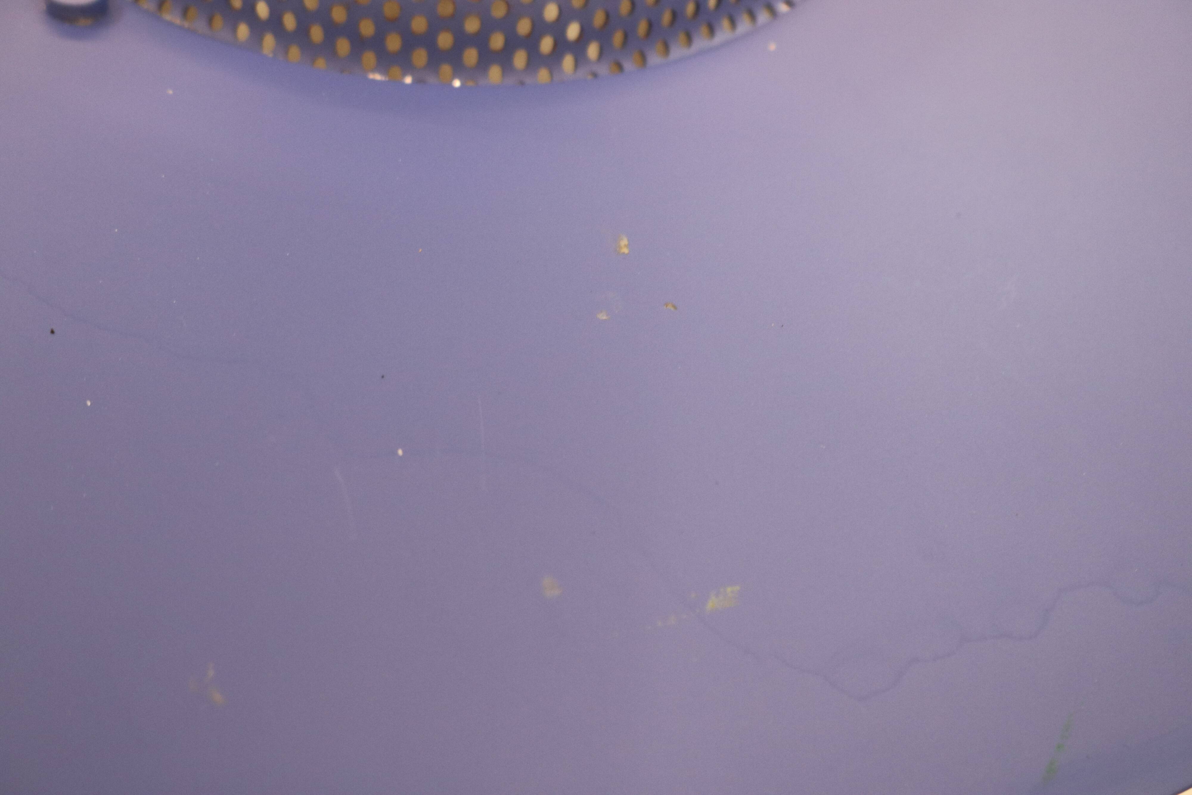 Blue coloured top design lamp by Jeka Metaltryk - Model Viola type 3013-P -