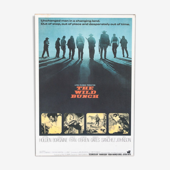 Affiche vintage du film "The Wild Bunch" de Sam Peckinpah, 1970