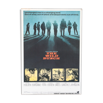 Vintage poster of the movie "The Wild Bunch" by Sam Peckinpah, 1970