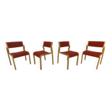 4x Vintage Danish design chairs Kvist Mobler
