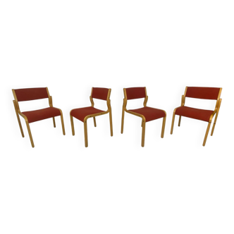 4x Vintage Danish design chairs Kvist Mobler