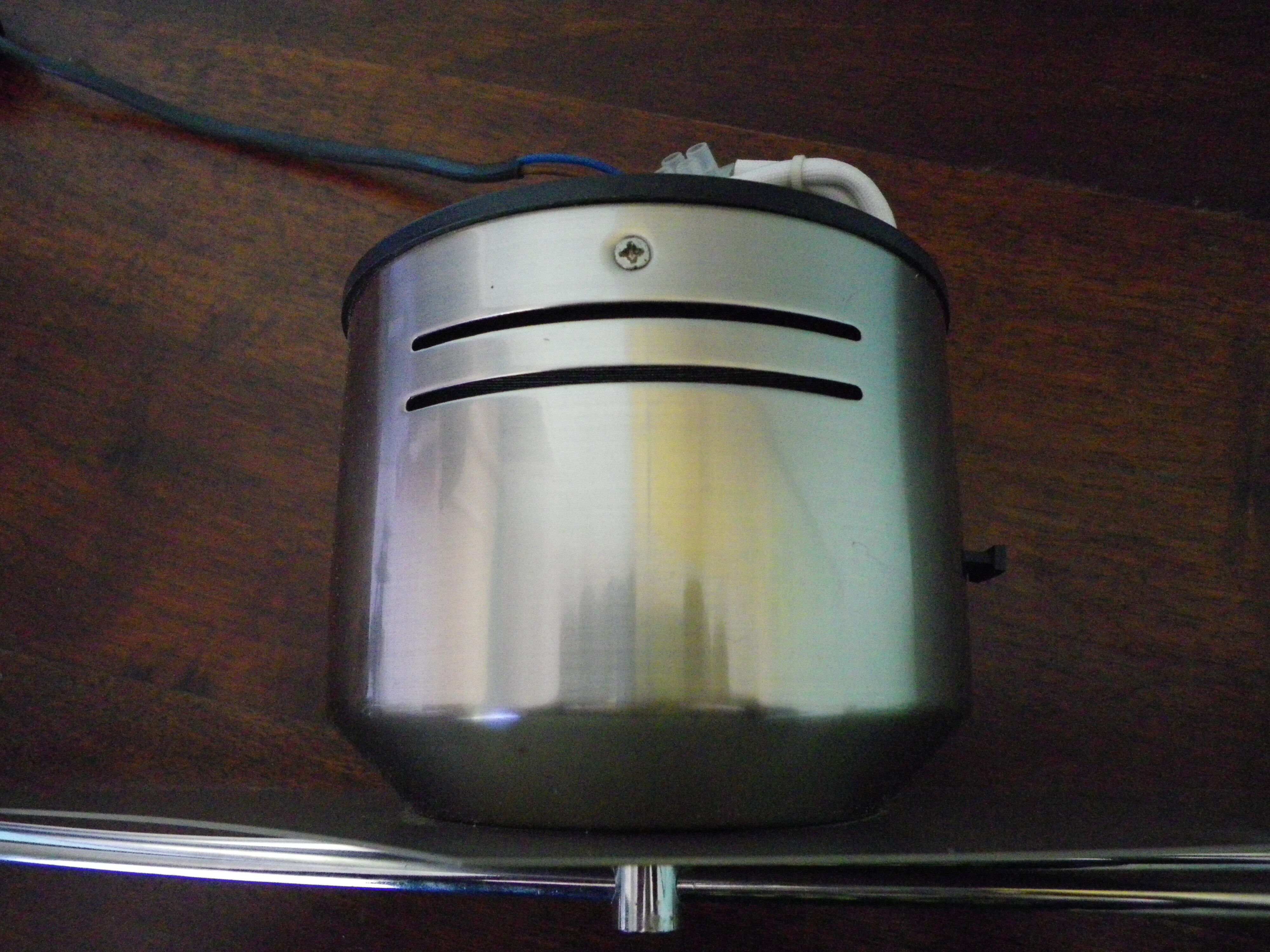 "Paulmann" 1m40 design hanging 6 lights anodized aluminium - 70s