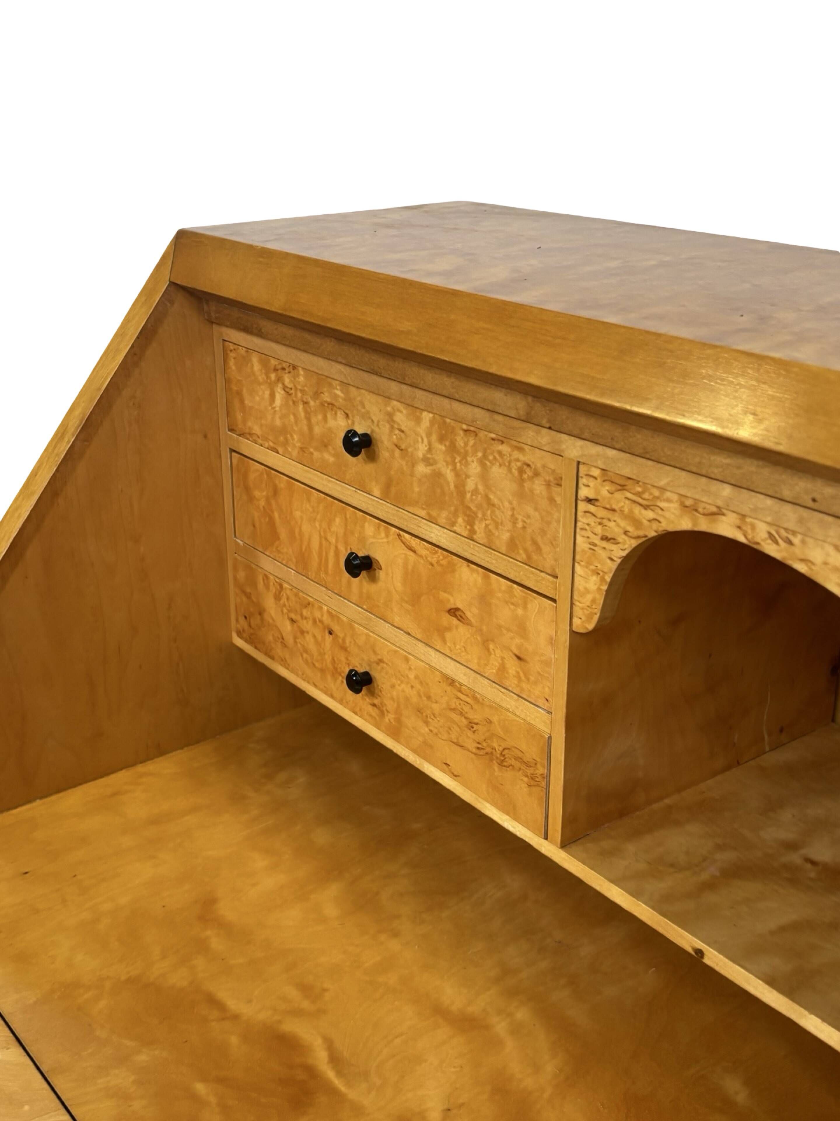 Vintage Secretary Cabinet Swedish 1960s Workspace