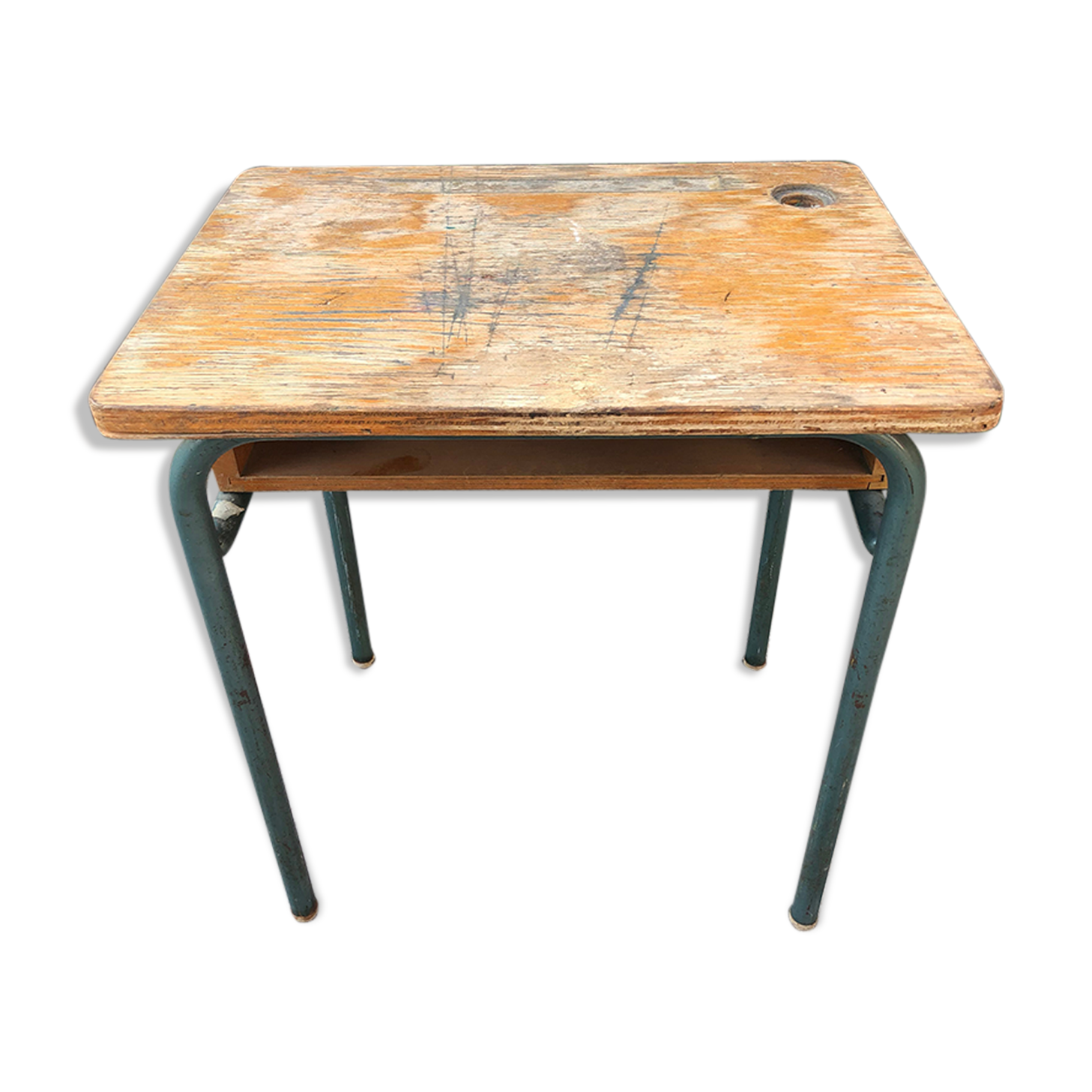 Table d'écolier vintage