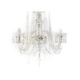 Prism chandelier - Five glass arms - Electric - c. 1890