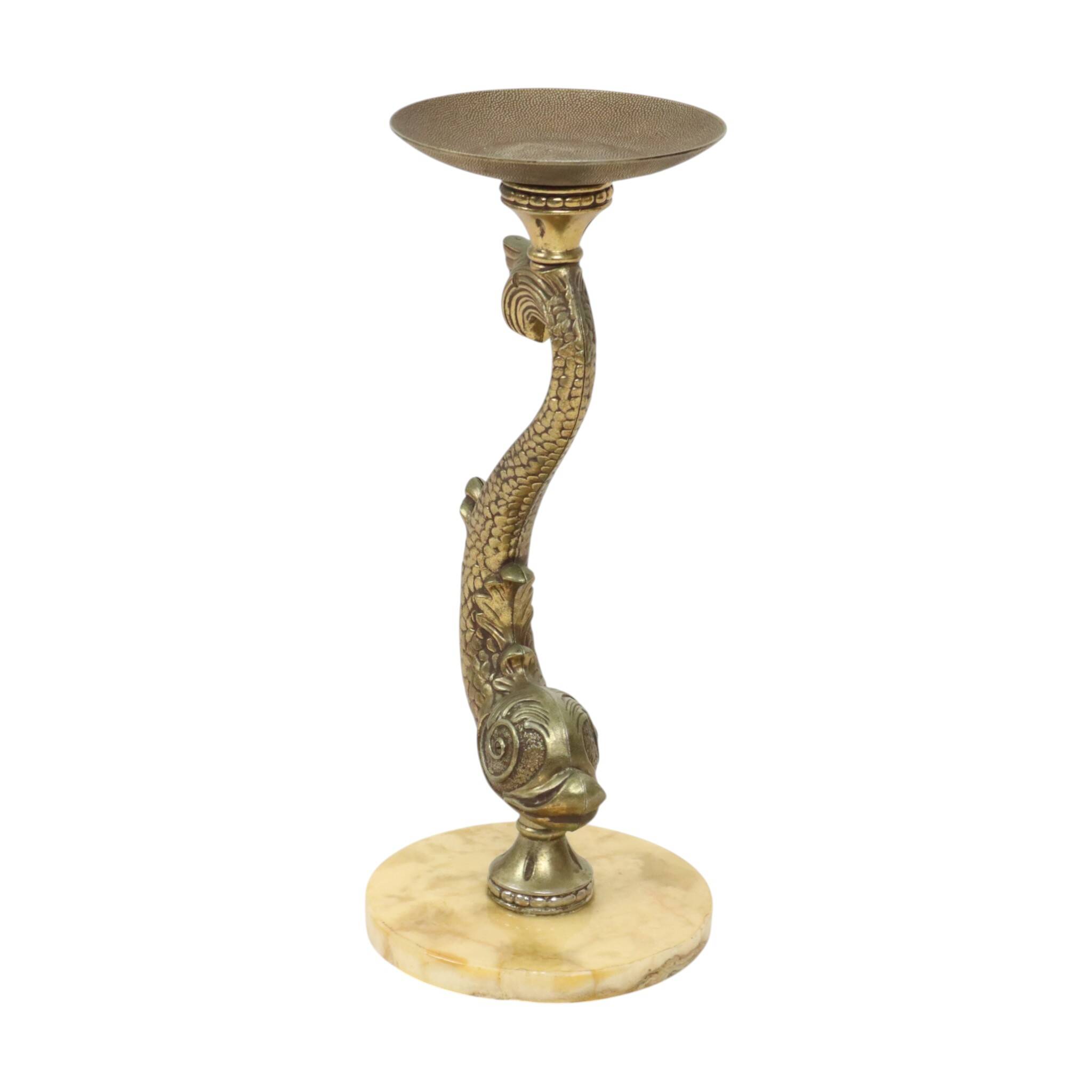 Mid-Century Mythical Dolphin Floor Ashtray, France, 48 cm