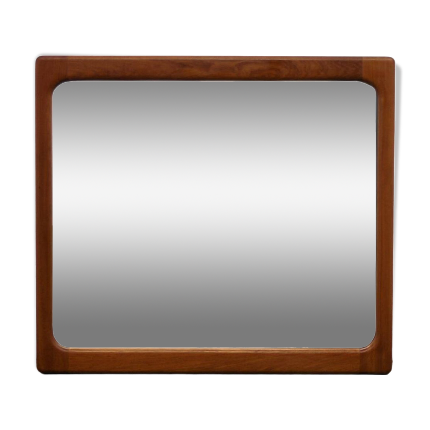 Danish solid teak mirror 60's