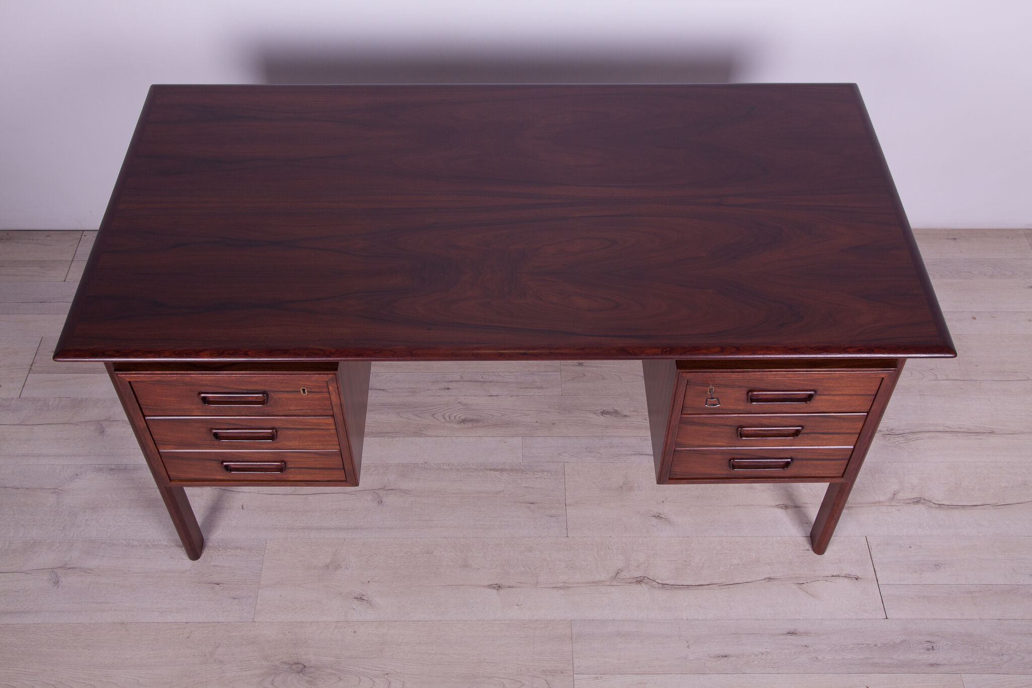 Mid-century freestanding rosewood desk, 1960s