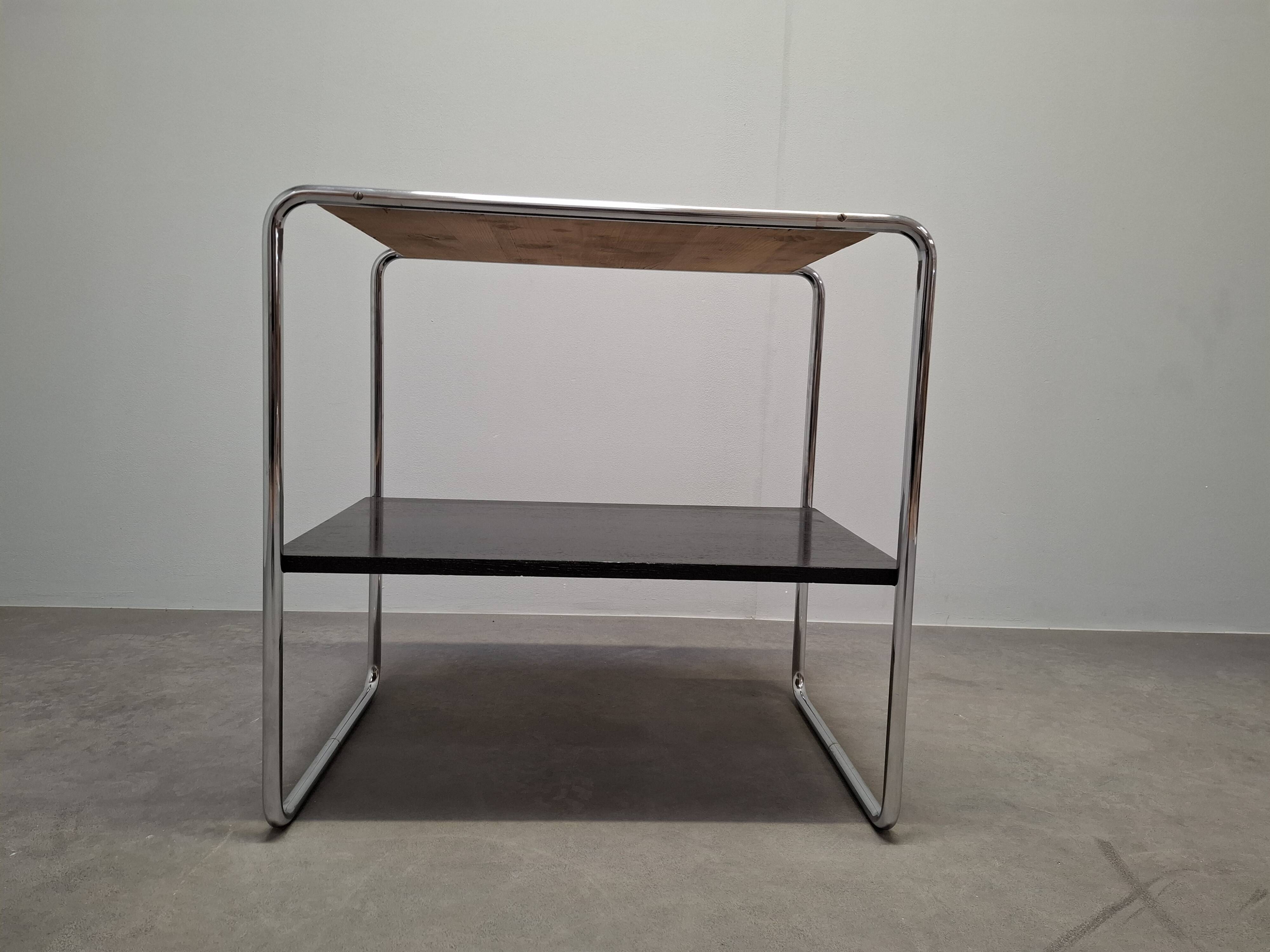 Bauhaus Side Table Attributed to Marcel Breuer, Czechoslovakia