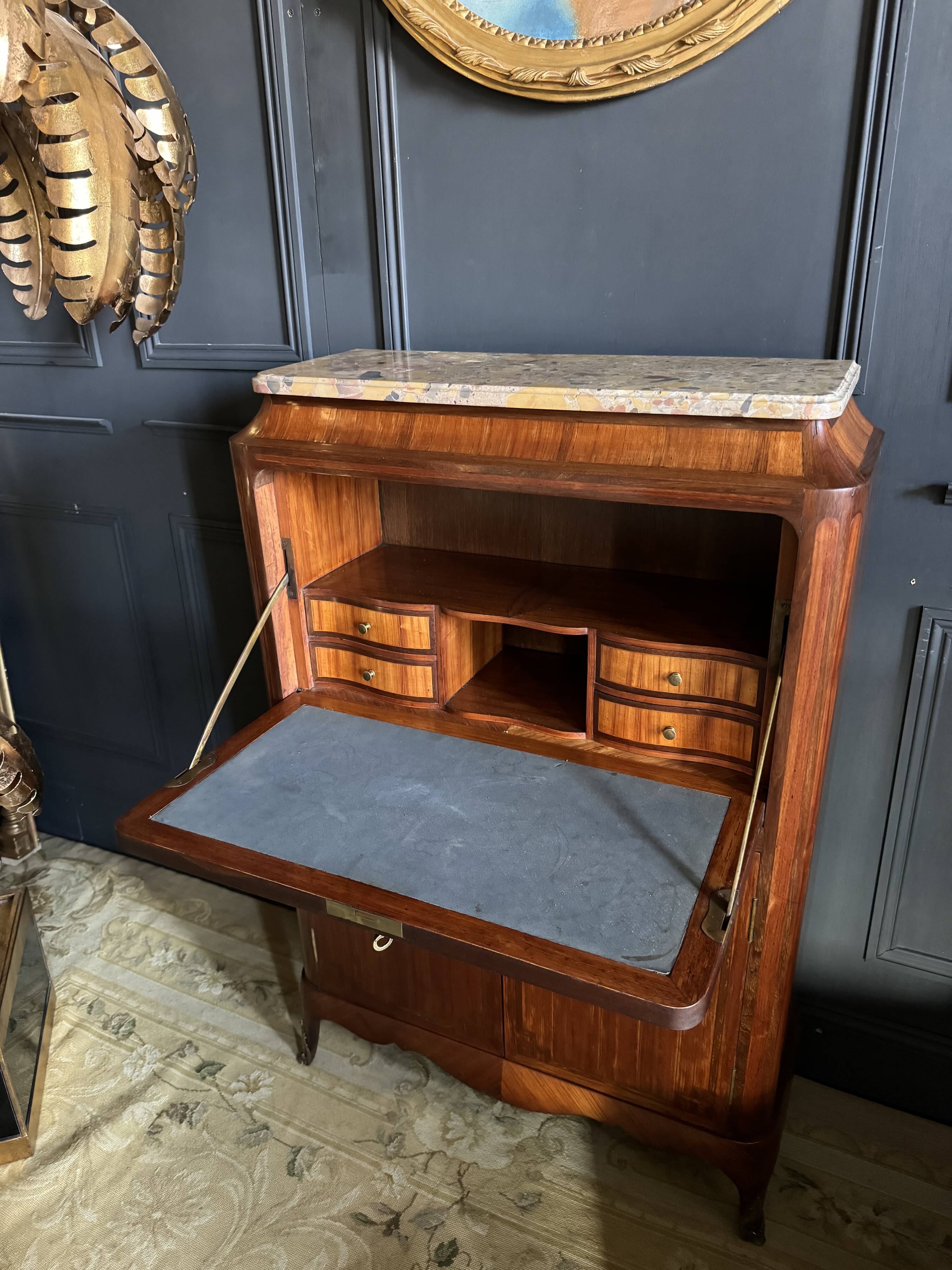 Children's secretary stamped jansen in rosewood - 20th century